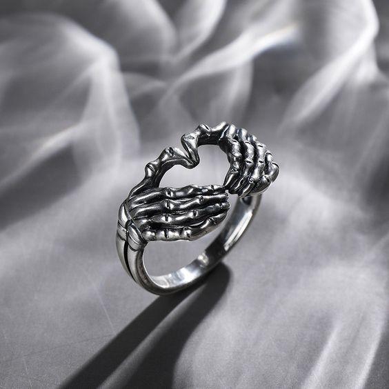The Skeleton Hand Ring